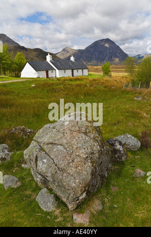'Black Rock Cottage' Glencoe Highlands Ecosse Banque D'Images