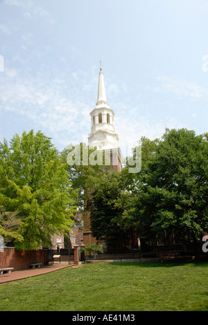 L'Église du Christ historique Philadelphia Pennsylvania PA USA Banque D'Images