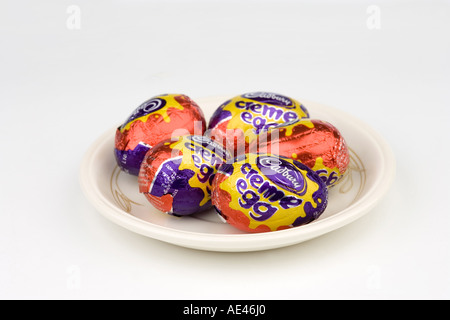 Cadburys Creme oeufs de pâques Banque D'Images