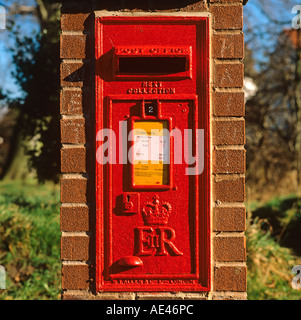 Construit en brique Poynton Cheshire pilier fort postal Banque D'Images