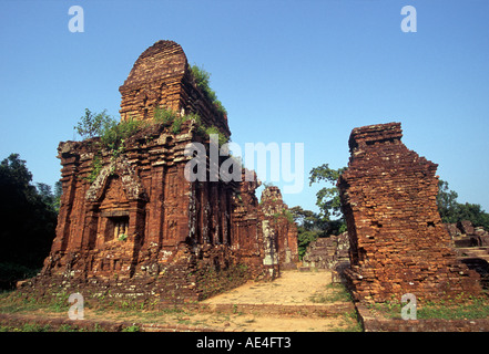 Ancienne tour à un patrimoine de l'archeaological site du royaume de Champa Banque D'Images