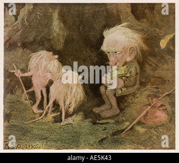 Trolls de folklore Banque D'Images