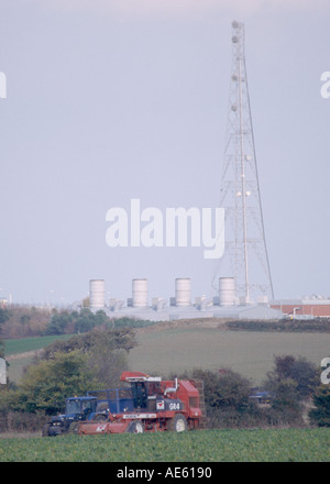 Au terminal de gaz mât bacton norfolk East Anglia angleterre uk Banque D'Images