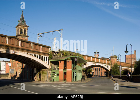 La gare Deansgate Manchester en Angleterre Banque D'Images