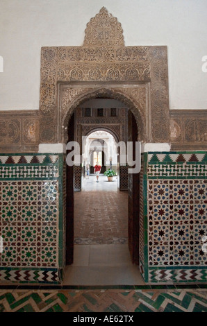 Détail architectural Alcazar de Séville Andalousie Espagne Banque D'Images