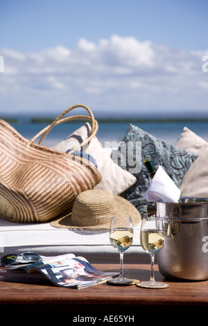 Ibo Island Lodge sur l'île d'Ibo dans l'archipel des Quirimbas près de Pemba dans le nord du Mozambique Banque D'Images