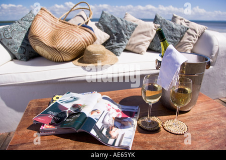 Ibo Island Lodge sur l'île d'Ibo dans l'archipel des Quirimbas près de Pemba dans le nord du Mozambique Banque D'Images