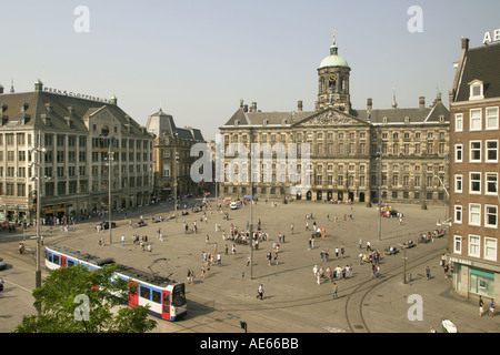 Amsterdam Pays-Bas Le Palais Royal sur la place du Dam Banque D'Images