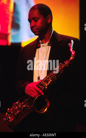 BRANFORD MARSALIS joue avec le McCoy Tyner Trio au festival de jazz de Monterey en Californie Banque D'Images