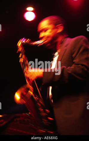 BRANFORD MARSALIS joue avec le McCoy Tyner Trio au festival de jazz de Monterey en Californie Banque D'Images