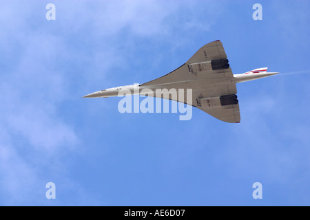 Concorde en vol, British Airways Banque D'Images