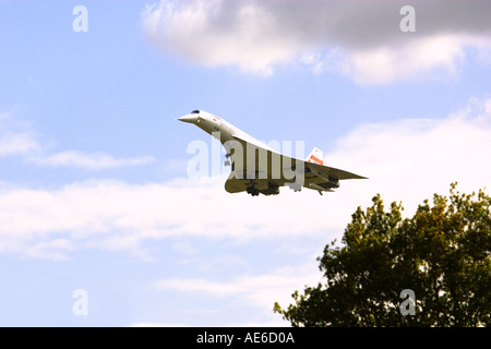 Concorde en vol, British Airways Banque D'Images