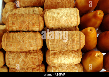 Spécialité de fromage oscypek polonais appelé Banque D'Images