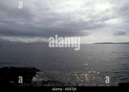 Très belle vue sur le Loch Scavaig de Elgol Banque D'Images