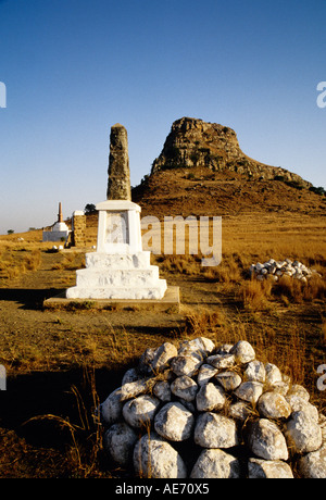 Champ de bataille dans l'Isandlwana 1879 Anglo zulu war au KwaZulu Natal, Afrique du Sud Banque D'Images