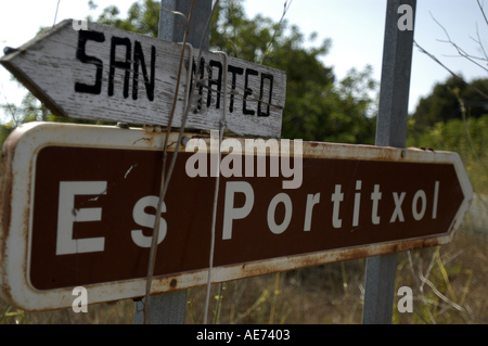 Es Figueral Es Portitxol Sant Joan de Labritja San Juan Ibiza Eivissa Espagne Baléares Banque D'Images