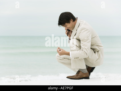 Couple sur la plage Banque D'Images