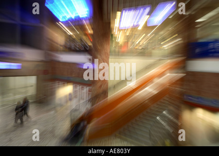 À l'escalator gare du sud, l'Autriche, Vienne Banque D'Images