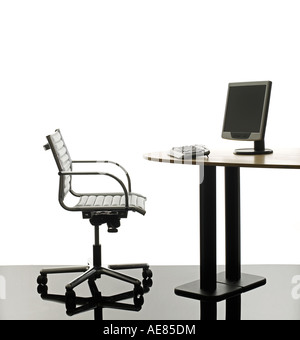 Pont avec ordinateur Banque D'Images