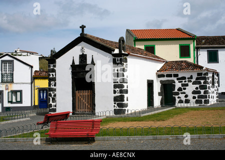 La chapelle de Santo Andre (Saint André) dans la ville de Ribeira Grande. Açores, Portugal Banque D'Images