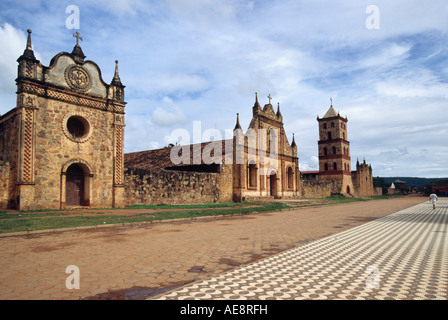 Église de la mission jésuite - San José de Chiquitos, BOLIVIE Banque D'Images