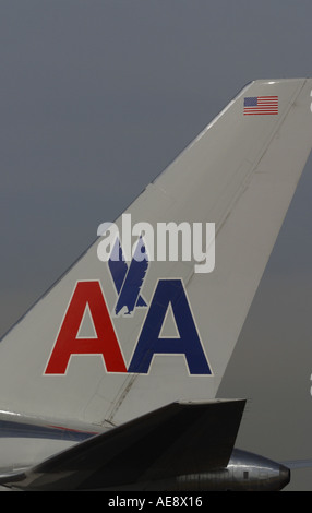 American Airlines AA logo queue US International Airline Banque D'Images