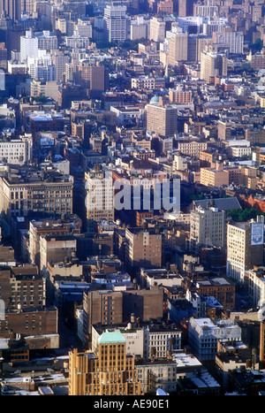 Bâtiments de la New York City skyline New York USA Banque D'Images