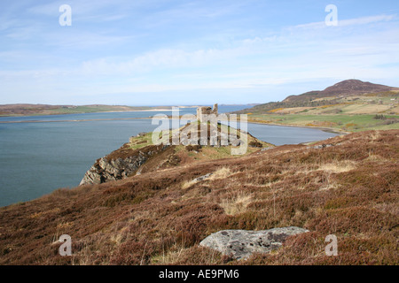 Château varrich et Kyle of Sutherland langue ecosse mai 2006 Banque D'Images