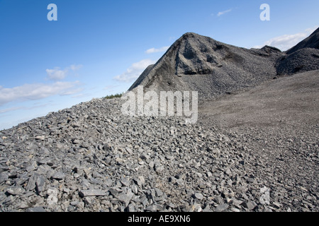 MacAdam pile d'inventaire à la carrière de roche, Finlande Banque D'Images