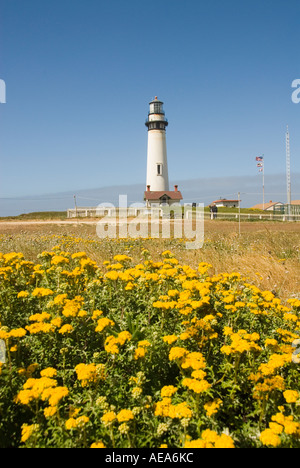 Pigeon Point Lighthouse exemple important d'architecture phare maintenant une auberge de jeunesse San Mateo Côte de la Californie au sud de San F Banque D'Images