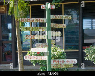 Office de Tourisme Bureau de l'agence à APIA Samoa occidentales Samoa Upolu Polynésie française Banque D'Images