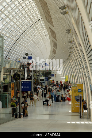 Gare TGV d'Avignon, France. Banque D'Images