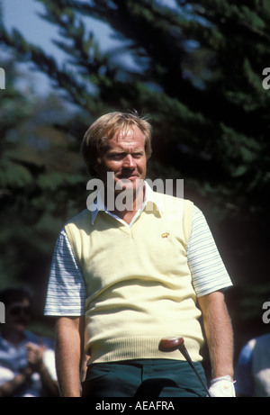 Jack Nicklaus est en compétition dans le tournoi de golf de la Californie. Banque D'Images