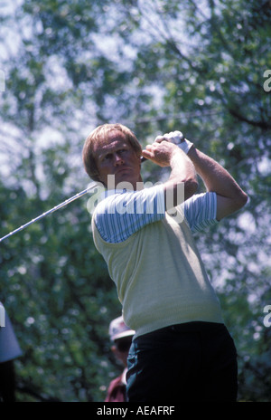 Jack Nicklaus est en compétition dans le tournoi de golf de la Californie. Banque D'Images