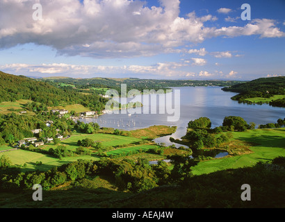 Le lac Windermere de Todd Crag, Lake District, Cumbria, Royaume-Uni Banque D'Images