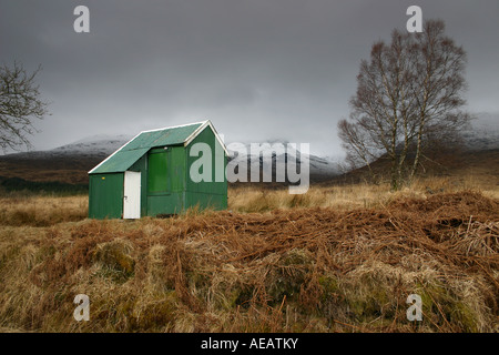 Cabane verte en Ecosse Banque D'Images