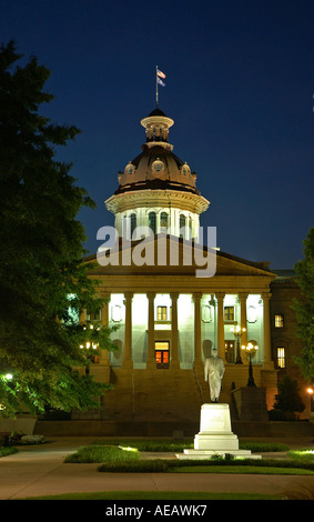 South Carolina State House, Columbia, Caroline du Sud, USA, statue du Sénateur Strom Thurmond Banque D'Images