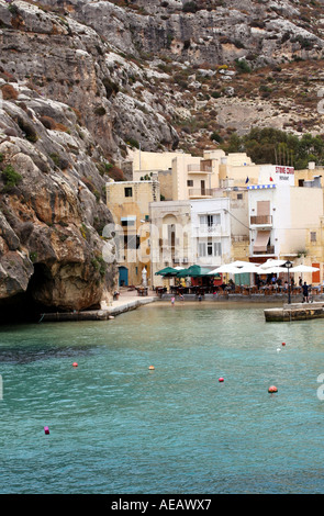 Le PETIT VILLAGE DE XLENDI SUR E île de Gozo. L'EUROPE DE L'ÎLE DE MALTE Banque D'Images