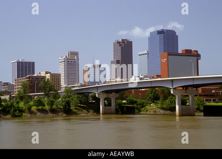 Little Rock AR Arkansas city skyline Banque D'Images