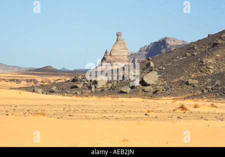 Désert Sahara Libye Tadrart Acacus Banque D'Images