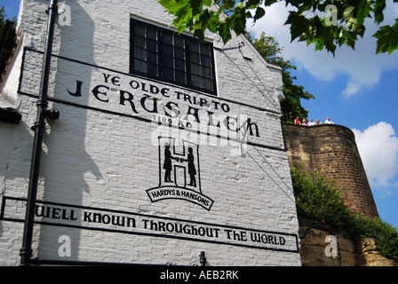 Ye Olde Trip to Jerusalem Inn, Brewhouse Yard, Nottingham, Nottinghamshire, Angleterre, Royaume-Uni Banque D'Images