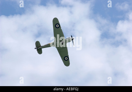 Un Hawker Hurricane au 21-07-2013, le spectacle aérien annuel sur le front de mer d'Eastbourne, East Sussex, Angleterre Banque D'Images