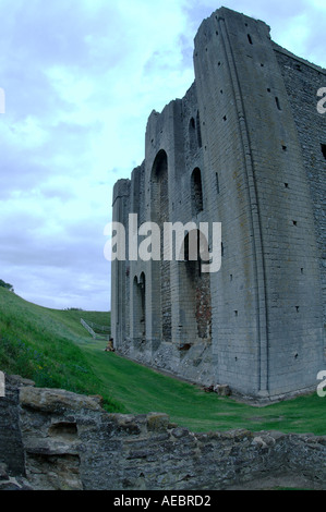 Le château de castle rising Kings Lynn norfolk angleterre Banque D'Images