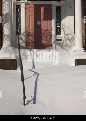 Résultats de l'hiver 2005 de blizzard à Providence Rhode Island Banque D'Images