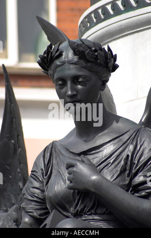 Ange en bronze. Dublin, comté de Dublin, Irlande. Banque D'Images