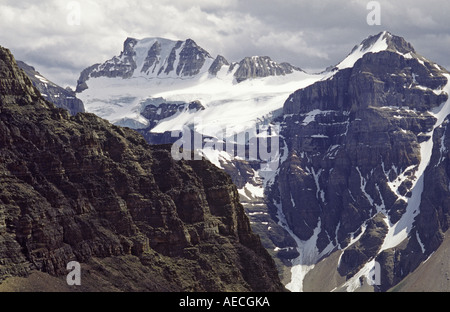 Fay Glacier à Mt Fay, Tm de Bowlen col Sentinel, Rocheuses, Banff Nat Park, Alberta, Canada Banque D'Images