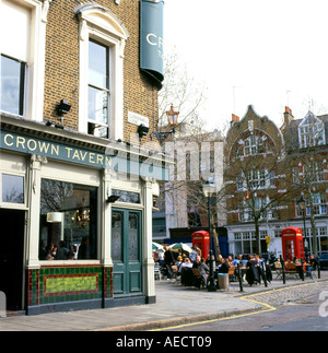 Le Crown Tavern Pub à Clerkenwell Green, Islington Londres Angleterre Royaume-uni KATHY DEWITT Banque D'Images