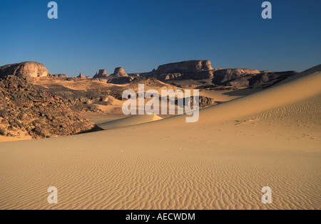 Désert Sahara Libye Tadrart Acacus Banque D'Images