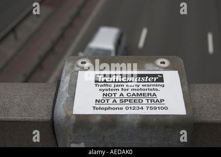 Embouteillage d'alerte rapide Transports au Pays de Galles Banque D'Images