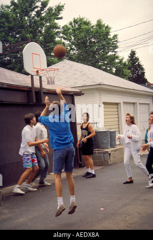 Alley basket-ball au Minnesota Banque D'Images